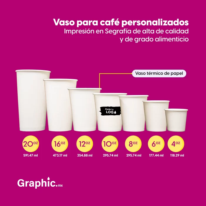 vaso para cafe personalizable -este vaso termico es ideal para bebidas calientes -graphic imprenta en monterrey